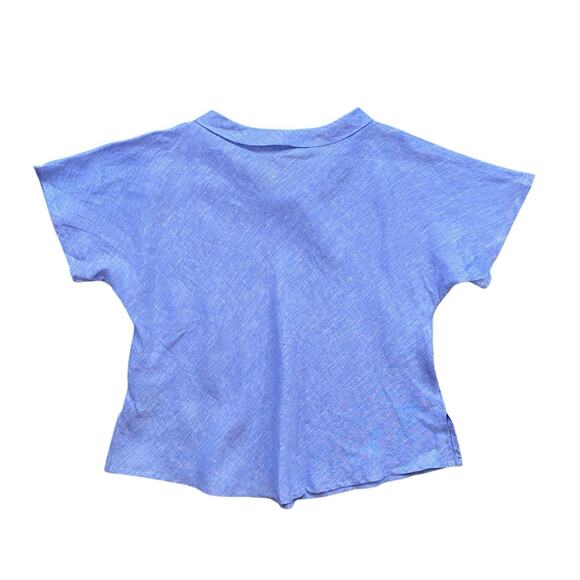 Cento Lino Italian around Neck Linen Top - M - Picture 4 of 4